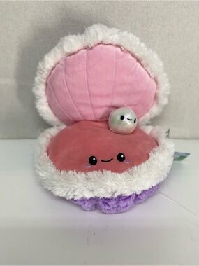 Squishable Mini Oyster Plush W/ Pearl Clam Pink Purple Stuffed Animal With Tag